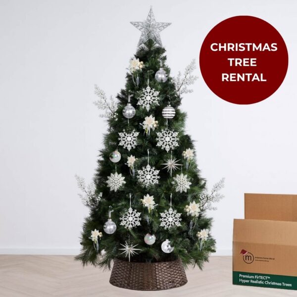 Christmas Tree Rental - White Theme Premium Bundle