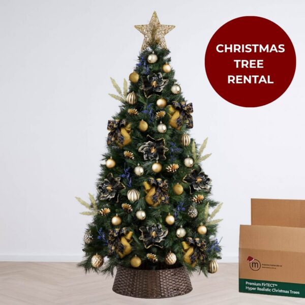 Christmas Tree Rental - Blue and Gold Theme Premium Bundle