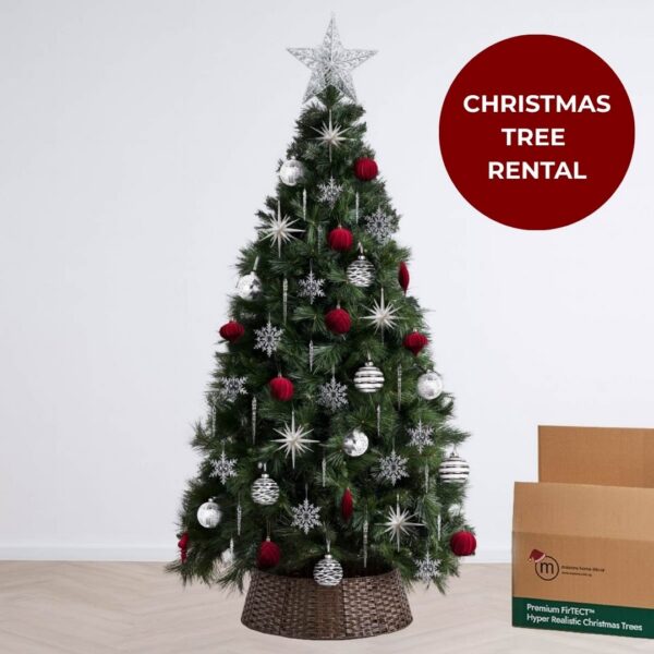 Christmas Tree Rental - 8 ft Icicles Premium Bundle